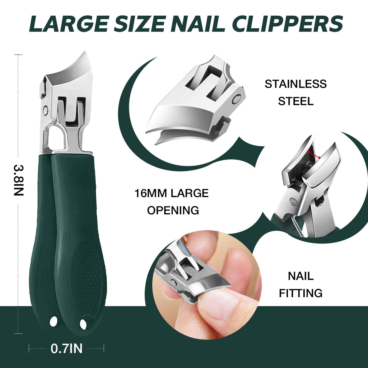 50% Off For A Limited Time Angled Nail Clippers 3-Piece Set
